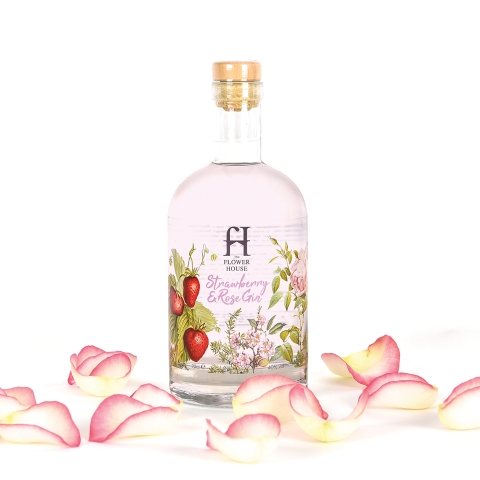 Flower House Strawberry & Rose Gin