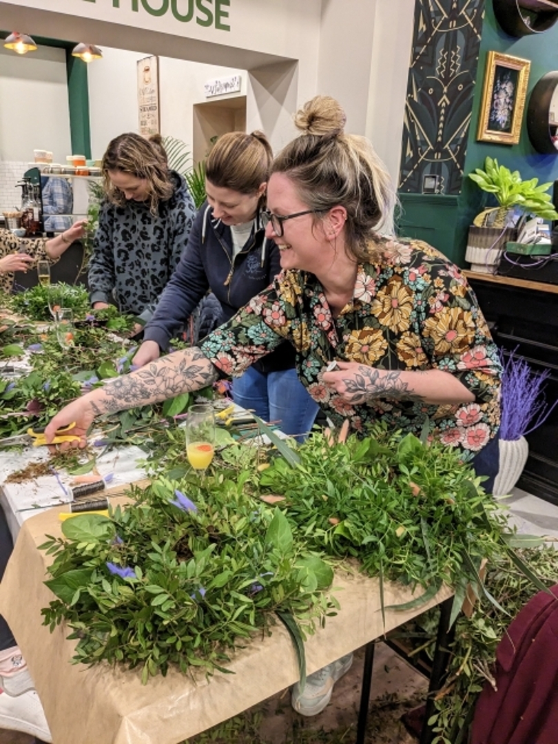 Luxury Festive Wreath Making at The Flower House