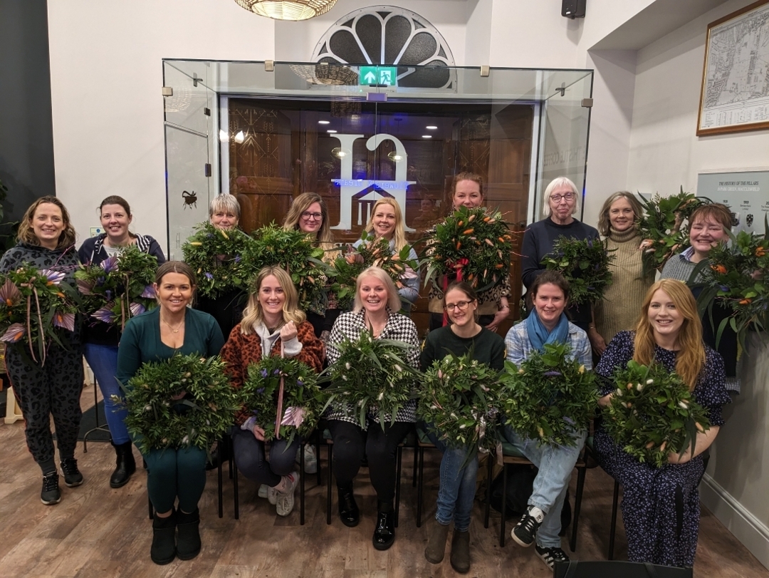 Luxury Festive Wreath Making at The Flower House
