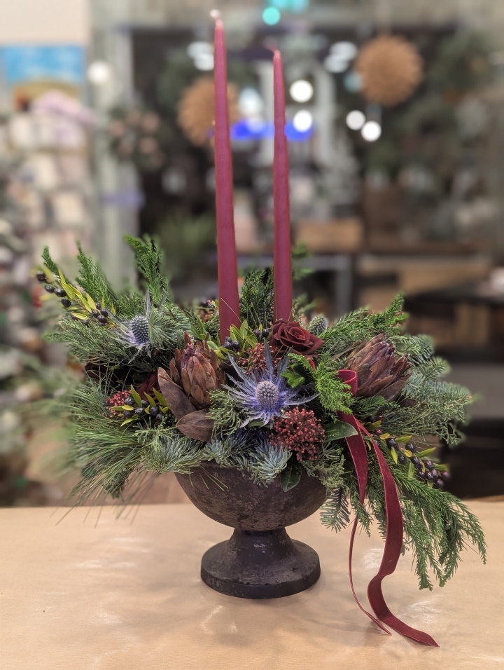 Decorative Table Arrangement Rustic Russet