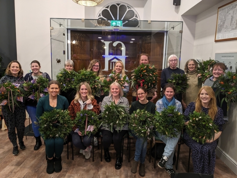 Luxury Festive Wreath Making at The Flower House